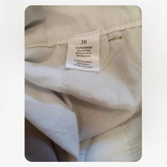 Playboy By Pacsun Tan Work Pants Trousers  Size 30 - Picture 6 of 10
